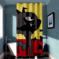 Angry Little Dog Shower Curtain 36  X 72  (stall)  by Valentinaart