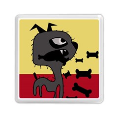 Angry Little Dog Memory Card Reader (square)  by Valentinaart