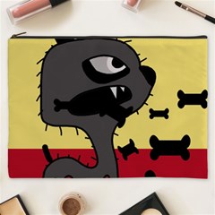 Angry Little Dog Cosmetic Bag (xxxl)  by Valentinaart