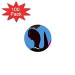 Sea monster 1  Mini Buttons (100 pack)  Front