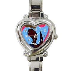 Sea Monster Heart Italian Charm Watch by Valentinaart