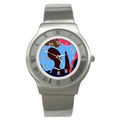 Sea Monster Stainless Steel Watch by Valentinaart