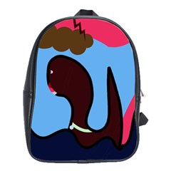 Sea Monster School Bags(large)  by Valentinaart