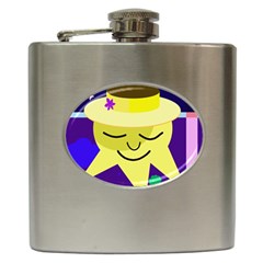 Mr  Sun Hip Flask (6 Oz) by Valentinaart