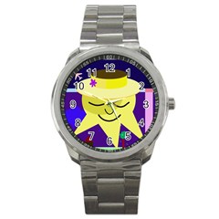 Mr  Sun Sport Metal Watch by Valentinaart