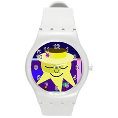 Mr  Sun Round Plastic Sport Watch (m) by Valentinaart