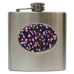 Japanese Tree  Hip Flask (6 Oz) by Valentinaart