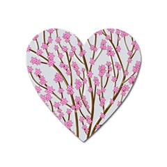 Cherry Tree Heart Magnet by Valentinaart