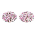 Cherry tree Cufflinks (Oval) Front(Pair)