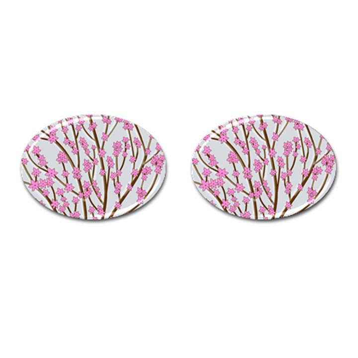 Cherry tree Cufflinks (Oval)