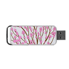 Cherry Tree Portable Usb Flash (one Side) by Valentinaart