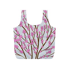 Cherry Tree Full Print Recycle Bags (s)  by Valentinaart