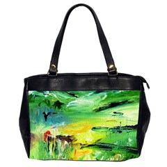 Abstract Landscape Office Handbags (2 Sides)  by artistpixi