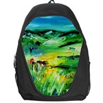 Abstract Landscape Backpack Bag Front