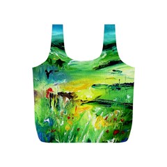 Abstract Landscape Full Print Recycle Bags (s)  by artistpixi