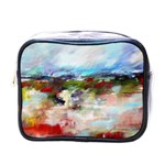 red abstract landscape Mini Toiletries Bags Front