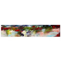 Red Abstract Landscape Flano Scarf (small) by artistpixi