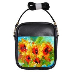  Sunflowers  Girls Sling Bags by artistpixi