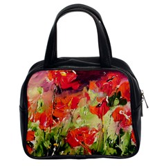 Abstract Poppys  Classic Handbags (2 Sides)