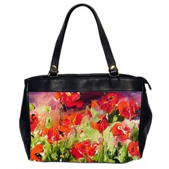 Abstract Poppys  Office Handbags (2 Sides)  by artistpixi