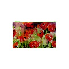 Abstract Poppys  Cosmetic Bag (xs) by artistpixi