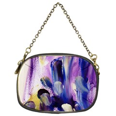 Purple Abstract Print  Chain Purses (one Side) 