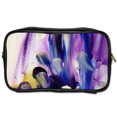 Purple Abstract Print  Toiletries Bags 2-side