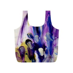 Purple Abstract Print  Full Print Recycle Bags (s) 