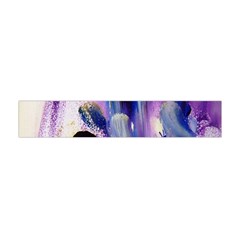 Purple Abstract Print  Flano Scarf (mini)