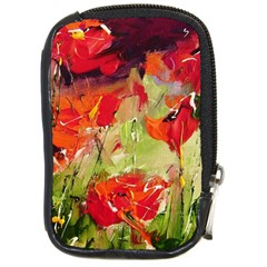 Abstact Poppys Art Print Compact Camera Cases by artistpixi