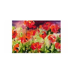 Abstact Poppys Art Print Satin Wrap by artistpixi