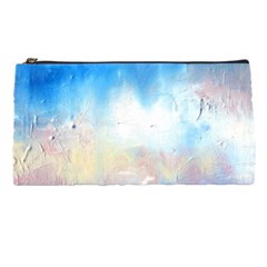 Abstract Blue And White Art Print Pencil Cases by artistpixi