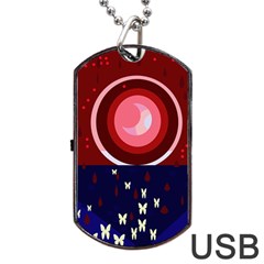 Techno  Dog Tag Usb Flash (two Sides) 