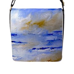 Sea Sky Print  Flap Messenger Bag (l)  by artistpixi