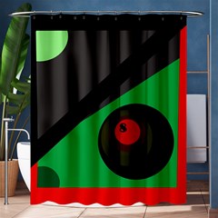 Billiard  Shower Curtain 60  X 72  (medium)  by Valentinaart