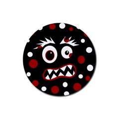 Madness  Rubber Coaster (round)  by Valentinaart