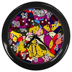 New Year Wall Clocks (black) by Valentinaart