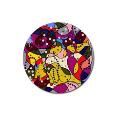 New Year Magnet 3  (round) by Valentinaart