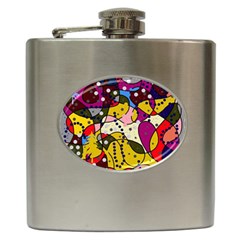 New Year Hip Flask (6 Oz) by Valentinaart