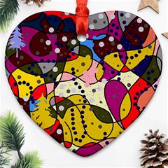 New Year Heart Ornament (2 Sides) by Valentinaart