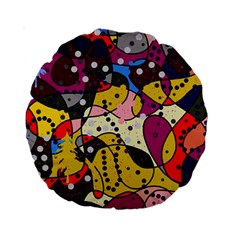 New Year Standard 15  Premium Round Cushions by Valentinaart