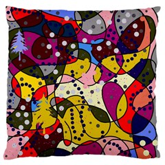 New Year Large Flano Cushion Case (one Side) by Valentinaart