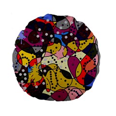 New Year Standard 15  Premium Flano Round Cushions by Valentinaart