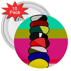 Zen 3  Buttons (10 Pack)  by Valentinaart