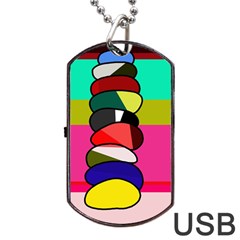 Zen Dog Tag Usb Flash (two Sides)  by Valentinaart