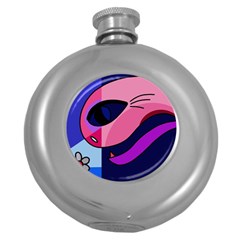 Strange Love Round Hip Flask (5 Oz) by Valentinaart