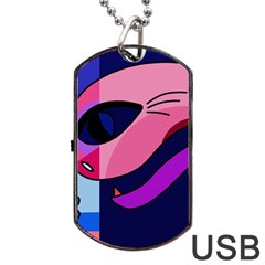 Strange Love Dog Tag Usb Flash (one Side)