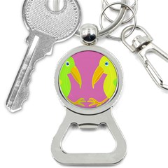 Parrots Bottle Opener Key Chains by Valentinaart