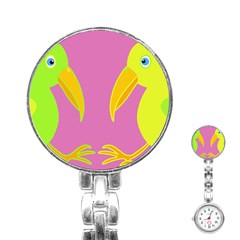 Parrots Stainless Steel Nurses Watch by Valentinaart