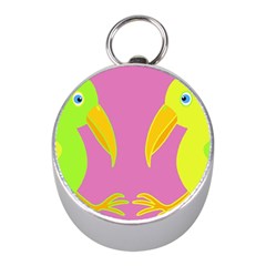 Parrots Mini Silver Compasses